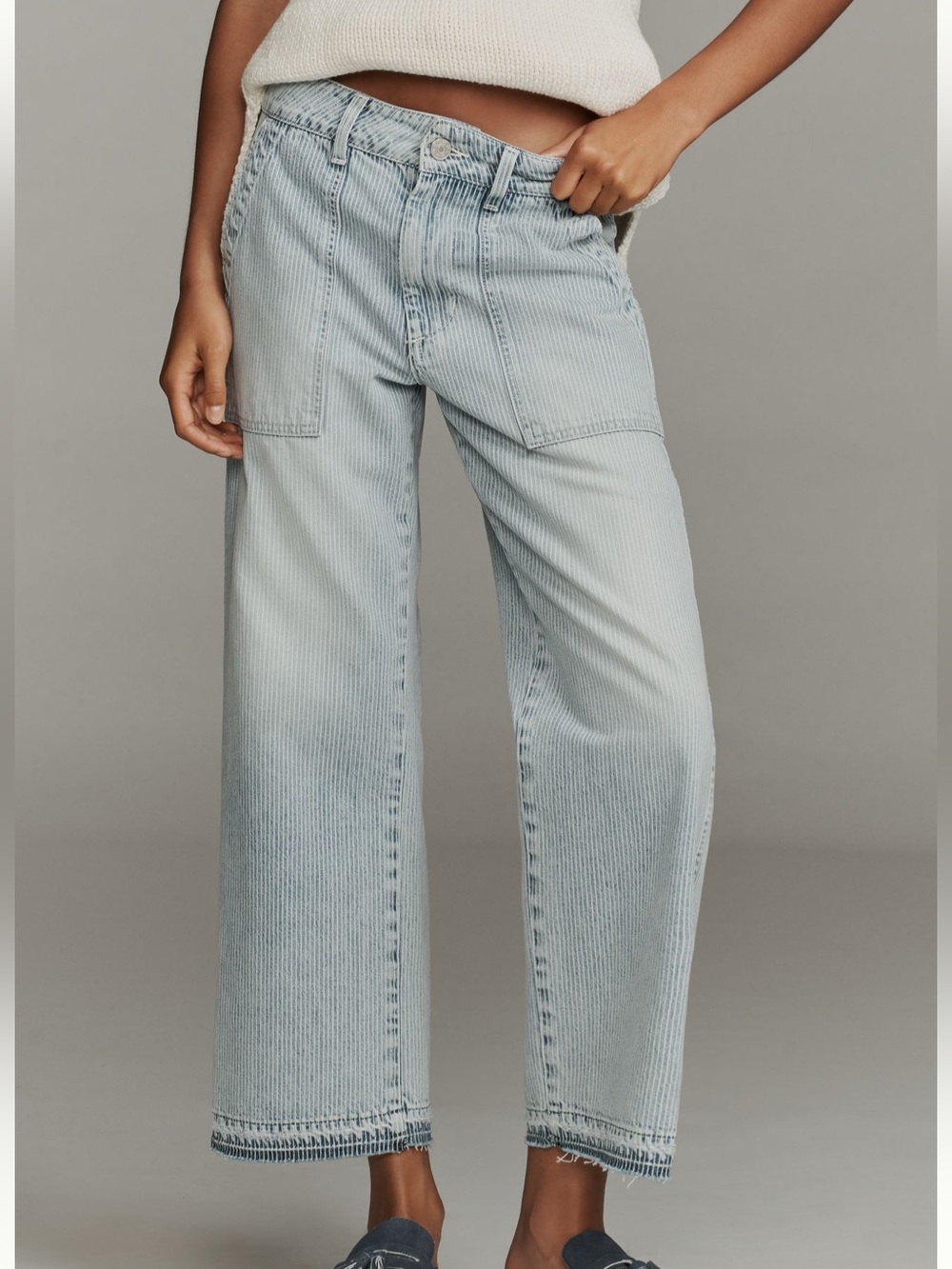 AMO Denim Easy Army Slouch Crop Jean